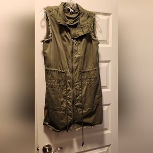 Ro & De Khaki Sleeveless Vest Dress